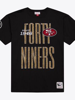 NWT 49ers Mitchell & Ness Faithful to the Bay Premium Short Sleeve T-Shirt M